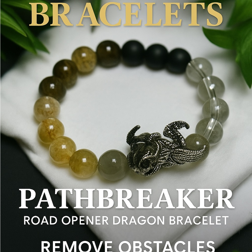 Pathbreaker Road Opener Dragon Bracelet - Black and Brown